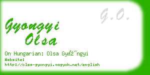 gyongyi olsa business card